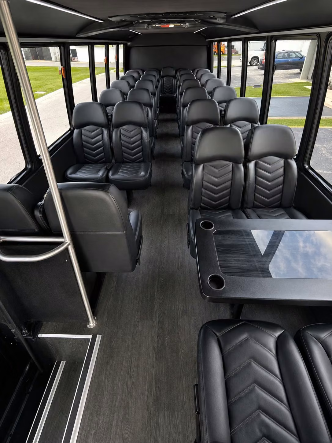 15 passenger minibus interior
