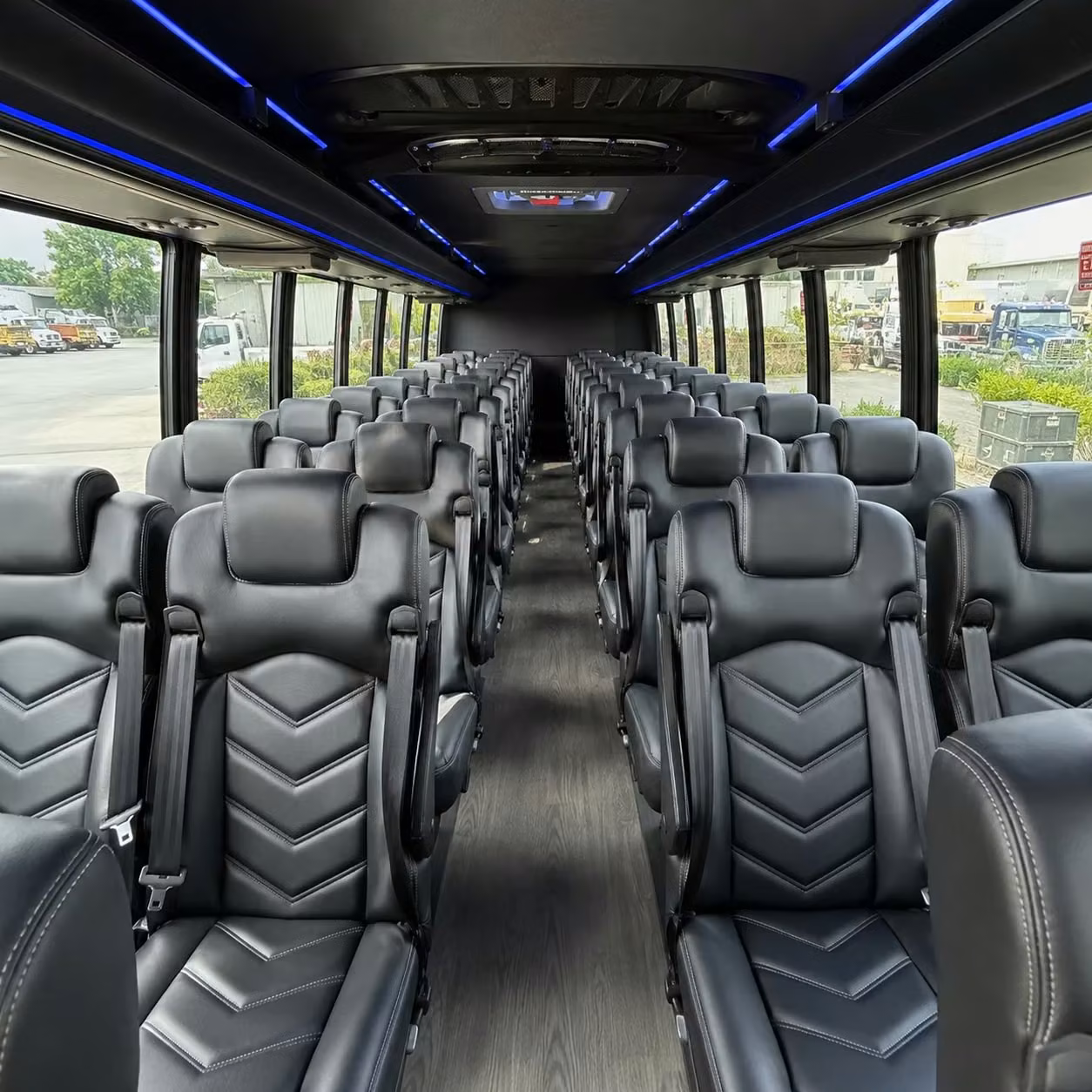 25 passenger minibus interior