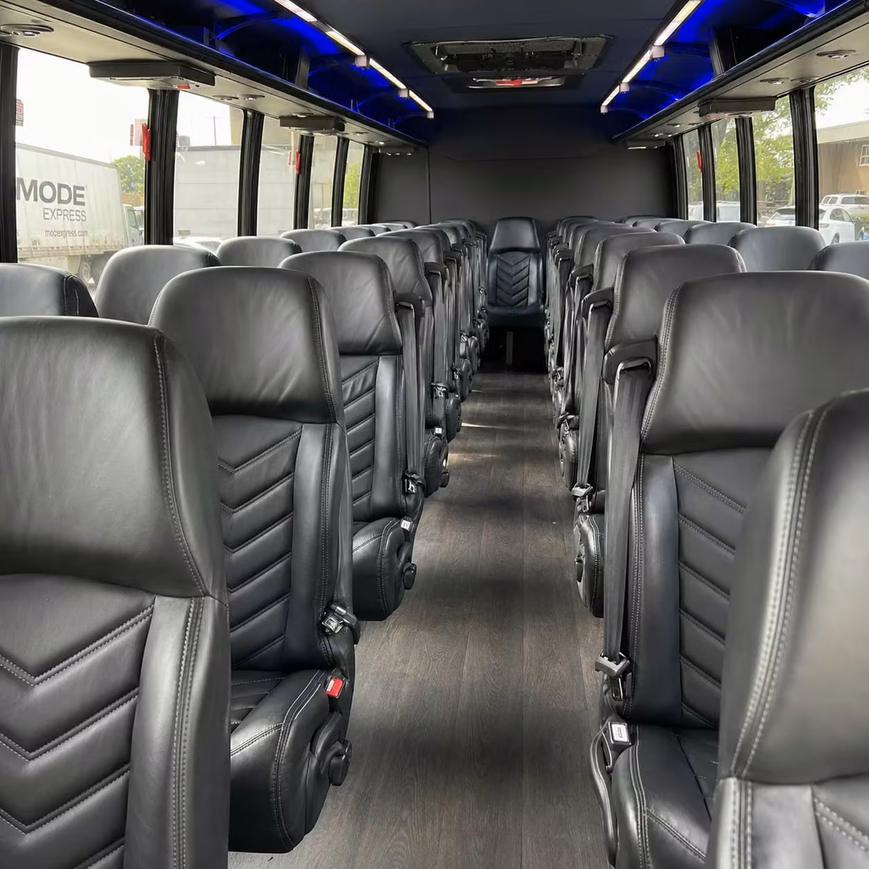 28 passenger minibus interior