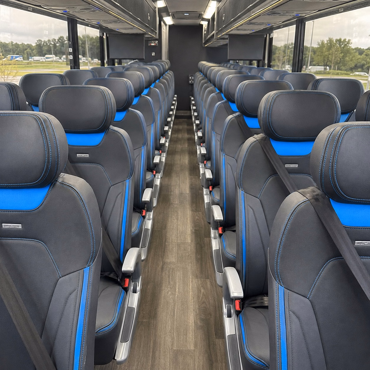 rochester charter bus interior
